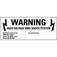 Bird Shock Warning Label (10)